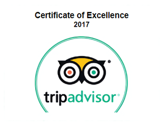 TripAdvisor certificate Of Excellence